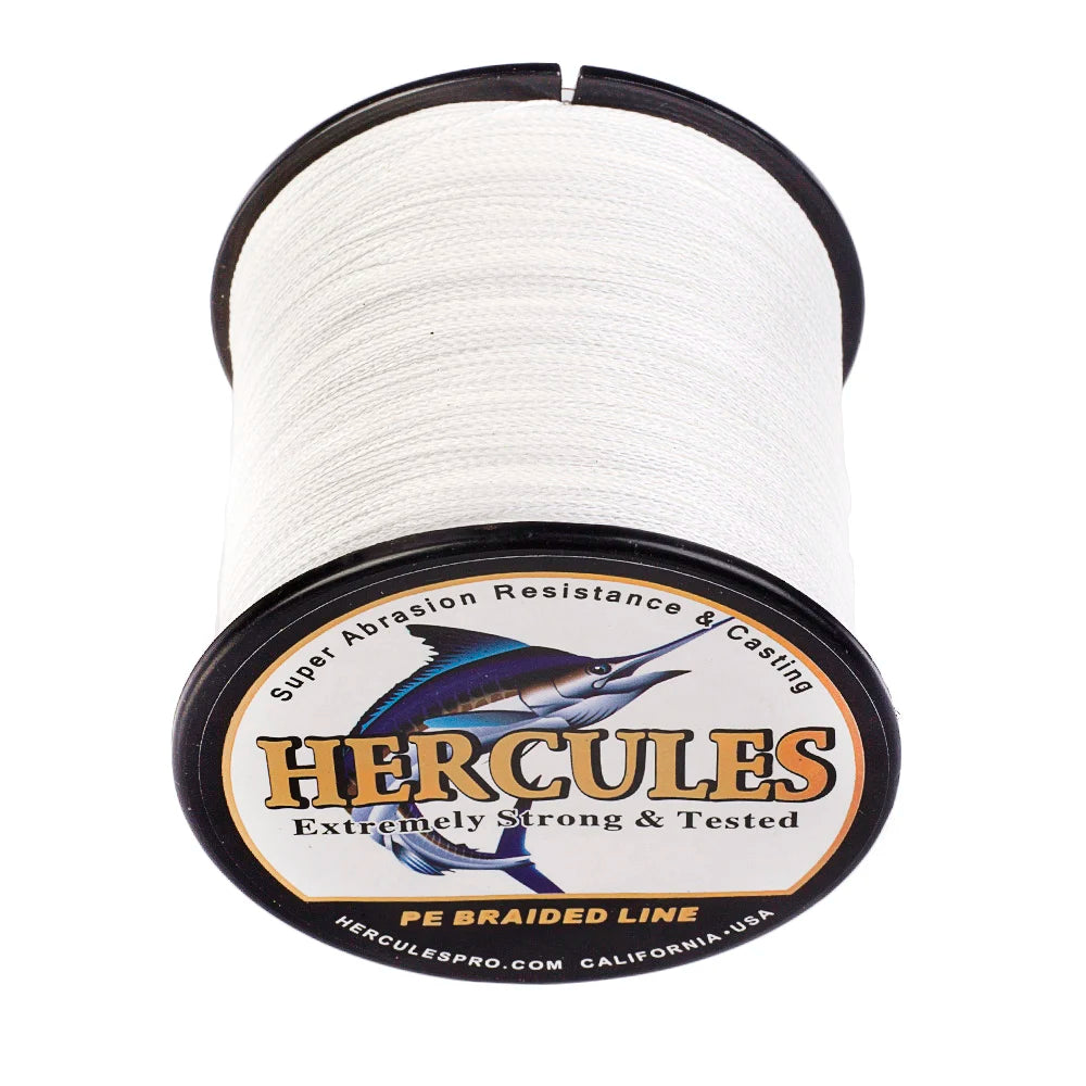 Hercules Braided Fishing Line 4 Strands Multifilament 6-100LB SUPER POWER 4 Threads