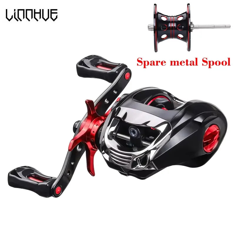 LINNHUE Best Baitcasting Reel BS2000 8.1:1 High Speed Spare Spool Reel