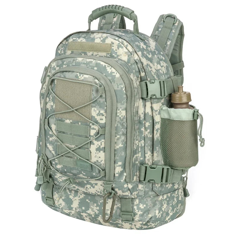 LQARMY 60L Male Travel Hiking Camping backpack Expandable Army Backpacks