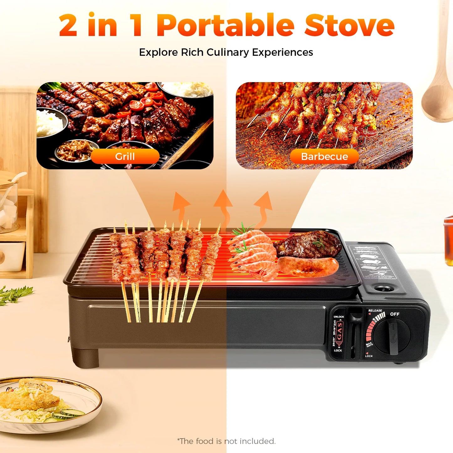 Portable Camping Grill Gas Stove Butane Gas Stove