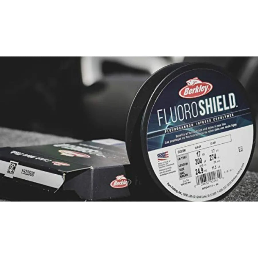 Berkley FluoroShield Fluorocarbon Fishing Line Clear for Angling