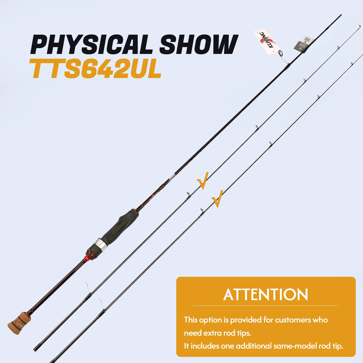 KUYING Teton Carbon Fiber Casting & Spinning Fishing Rod