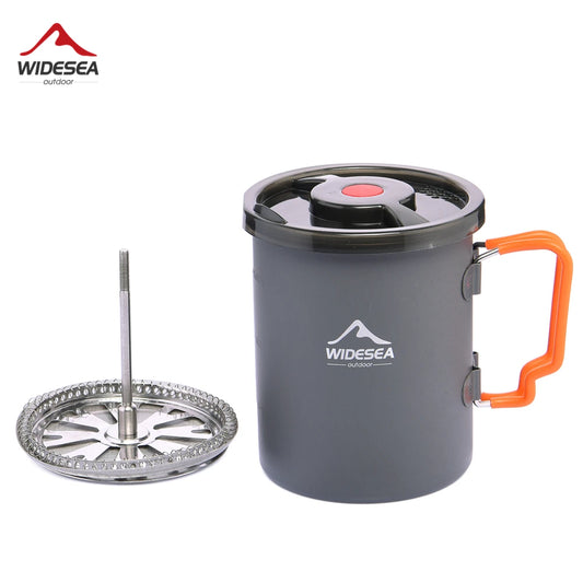 Portable French Press Camping Coffee Pot & Mug Set