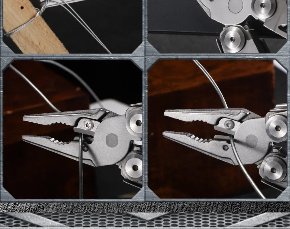 Daicamping DL10 Pocket Multi Folding Knife Plier Multi-purpose Clamp Outdoor EDC Multitools Survival Gear Clip Hand Tool Sets