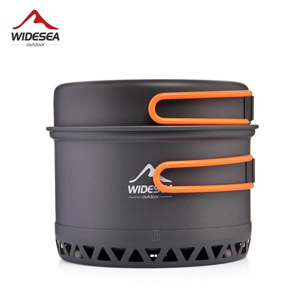 Widesea Anodized Aluminum Camping Cookware & Kettle Set