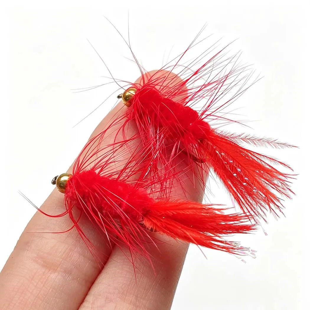10-Pack Wooly Bugger Streamer Flies with Box for Trout, Bass & Carp