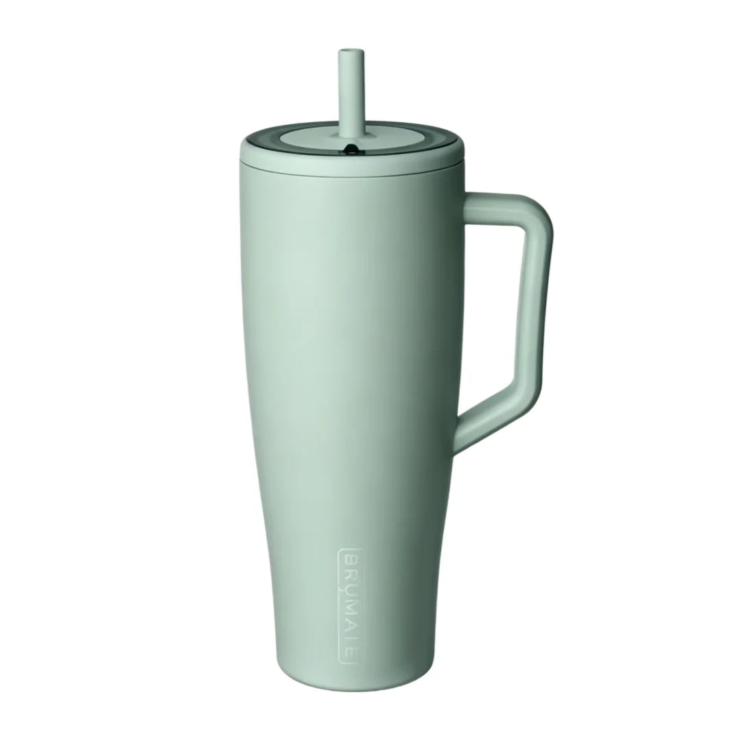 40 oz Leakproof Stainless Steel Travel Tumbler with Handle & Straw