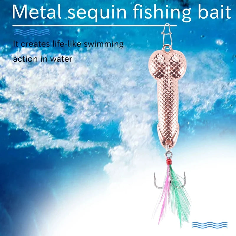 1Pcs Fishing Lures Tackle Hook Dick Spinner Spoon Pike VIB Wobble Tackle Hook