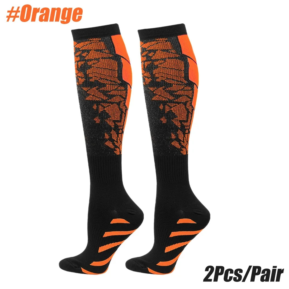 1 Pair Sports Compression Socks for Women and Men - Calf Support Socks