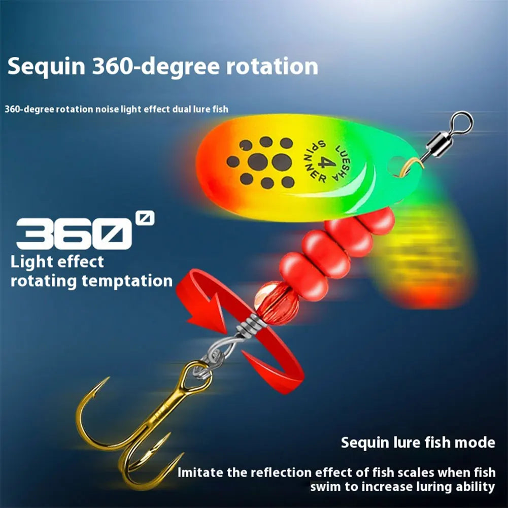 5pcs Metal Spoon Spinner Fishing Lure with Tackle Box Fishing Wobblers Artificial Bait for Bass Pike