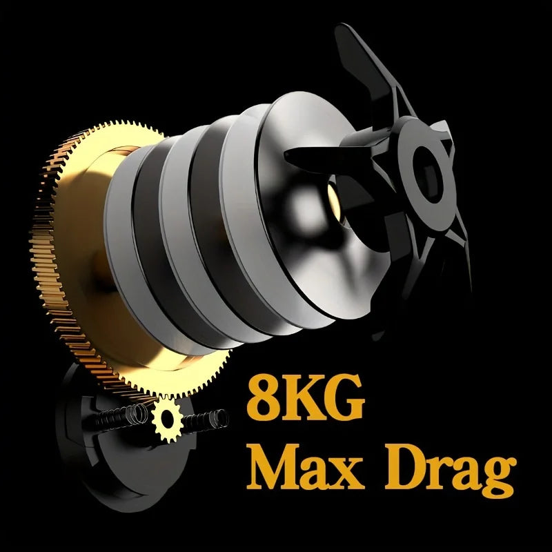 Integrated Ak Water Drop Wheel, Durable Stainless Steel Left and Right Hand, Interchangeable Enhanced Type 7:2:1 Speed