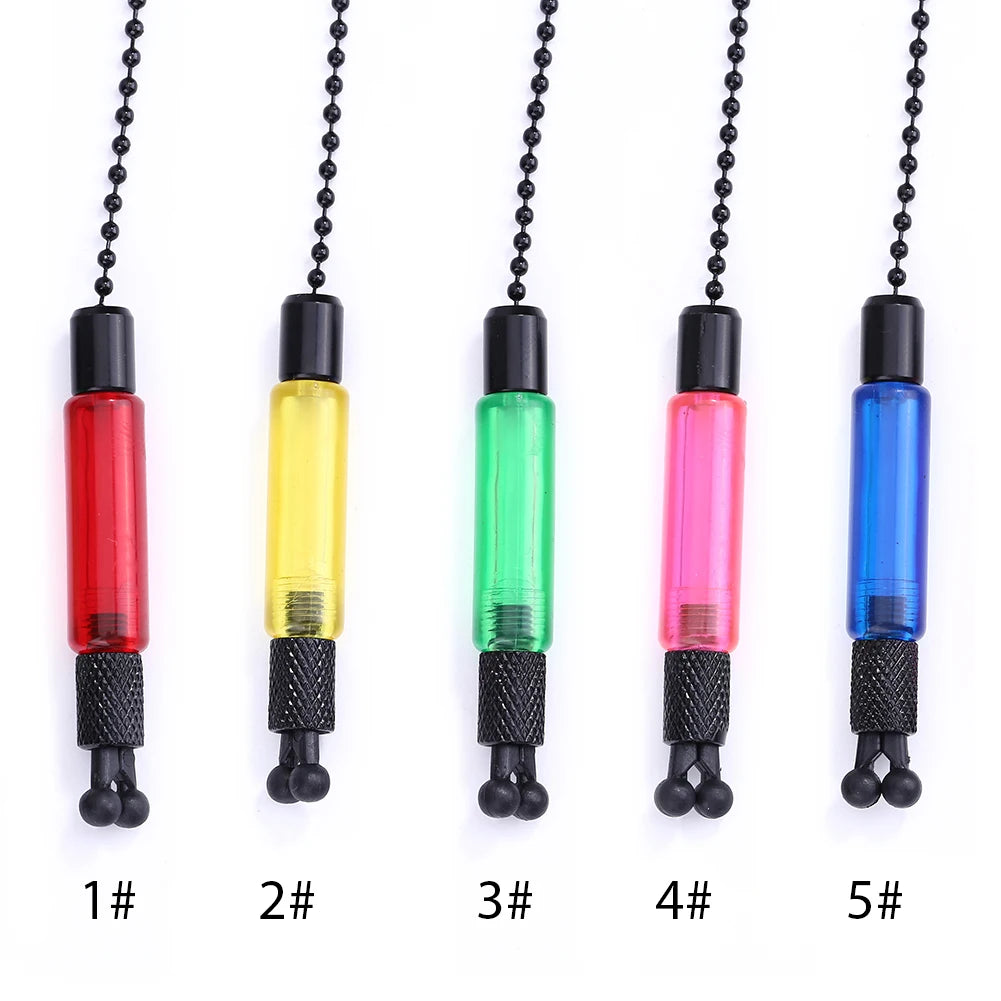 Bite Alarms Carp Fishing Hangers Bobbins Swingers Indicators Fishing Alarm Swinger Steel Chain 4 Color Bite Alarm Fishing Tools