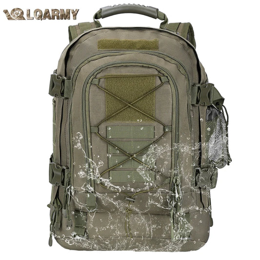 LQARMY 60L Male Travel Hiking Camping backpack Expandable Army Backpacks