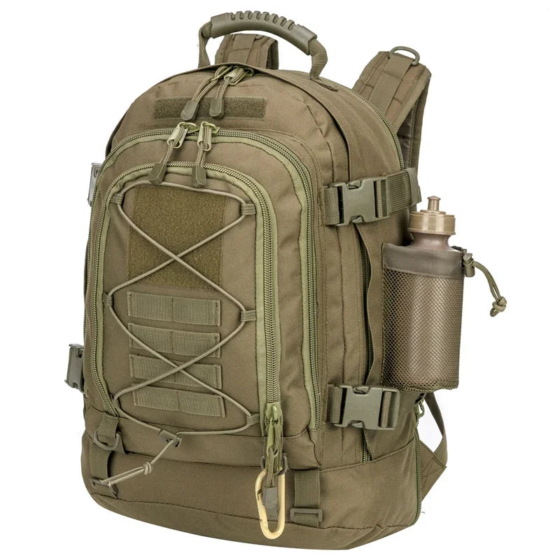 LQARMY 60L Male Travel Hiking Camping backpack Expandable Army Backpacks