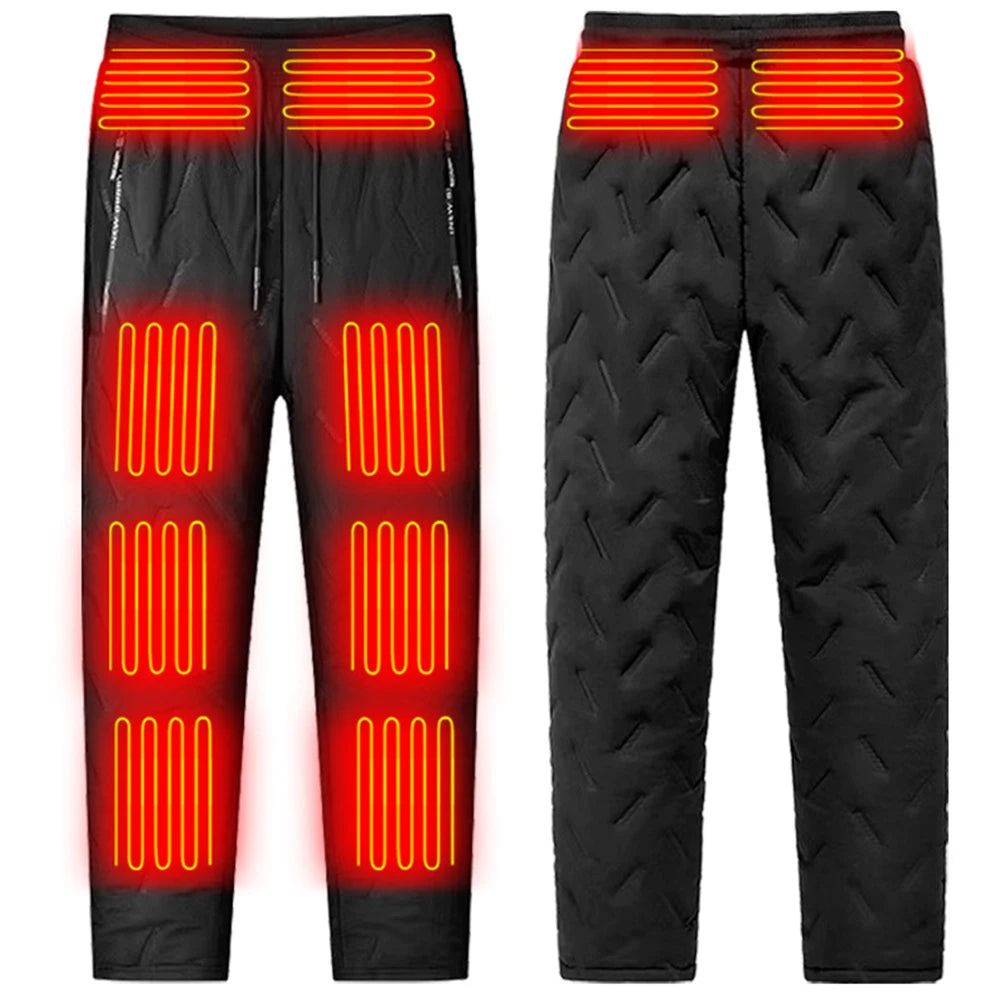 USB Unisex Heated Pants Waterproof Electric Thermal Pants