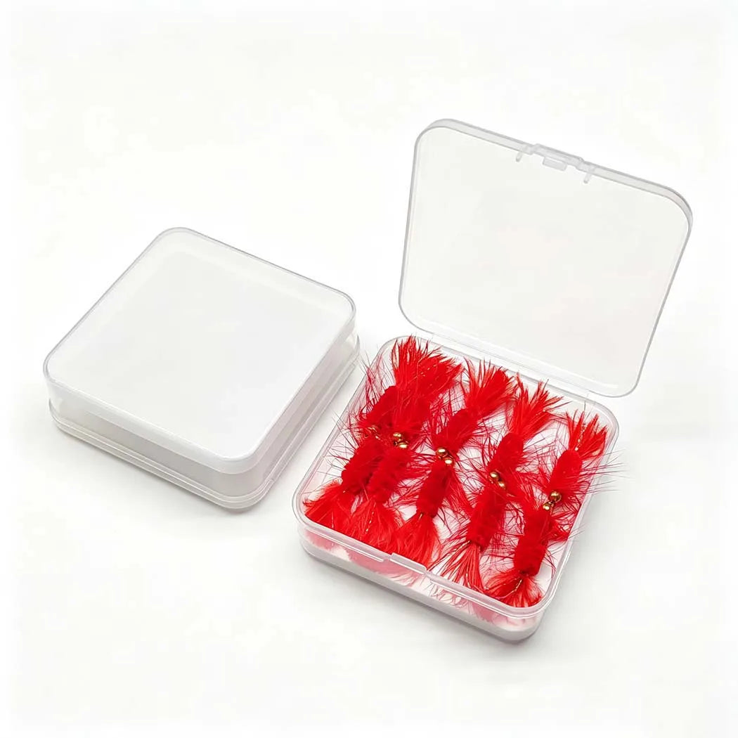 10-Pack Wooly Bugger Streamer Flies with Box for Trout, Bass & Carp
