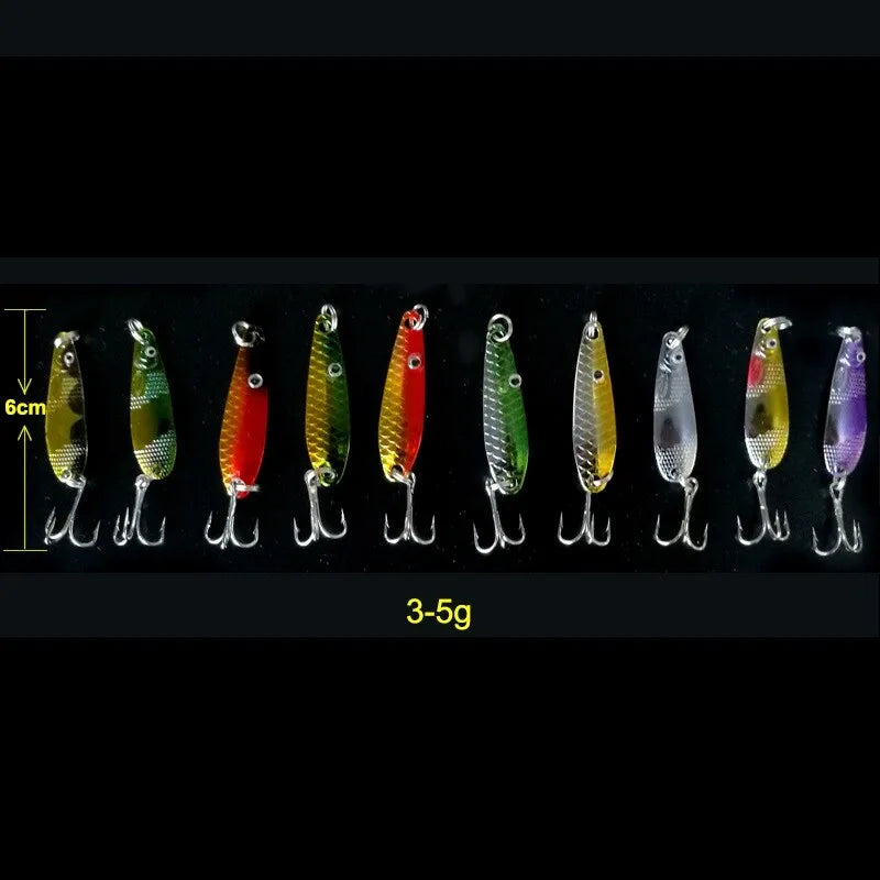 30-Pack Premium ABS Minnow & Iron Spinner Baits Kit