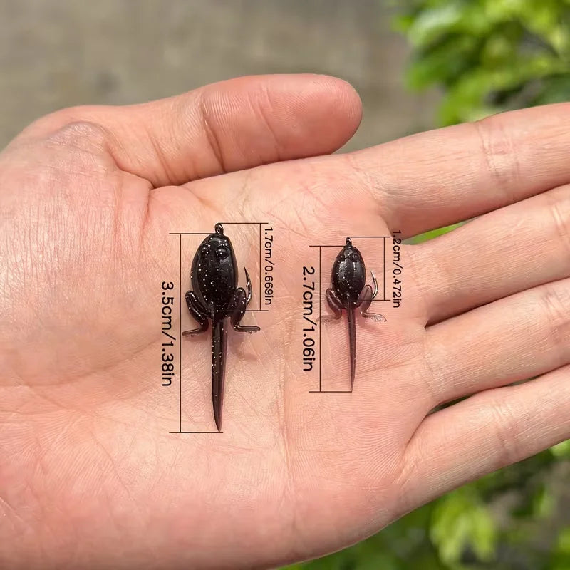 10/30 soft bodied small/large fly bait with hook - Realistic floating action bait