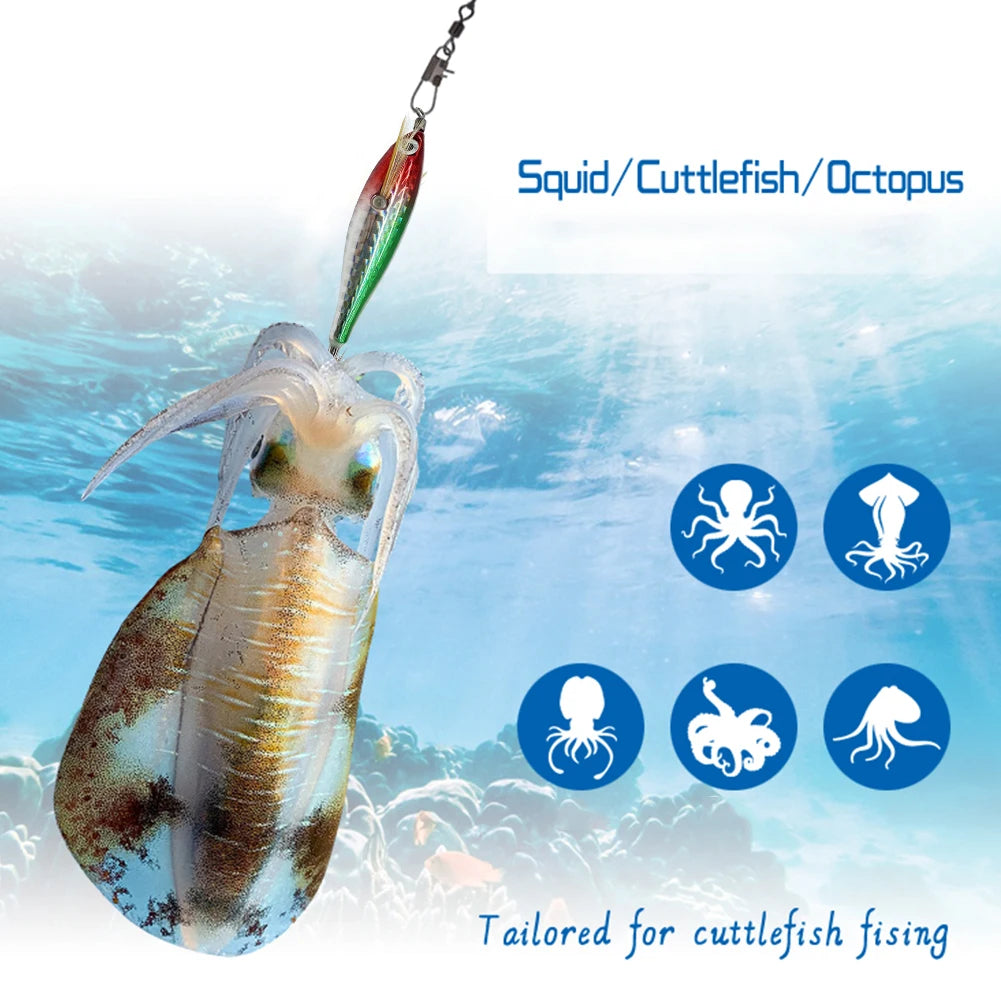 Luminous Fishing Bait Octopus Fishing Bait Simulation Squid Hook