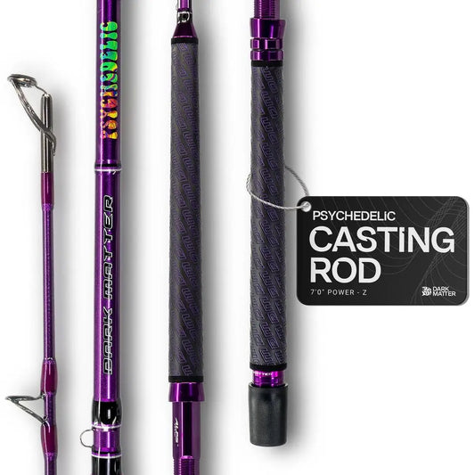 Psychedelic Casting Fishing Rods Medium Heavy Power X High Modulus M3 Carbon Nano