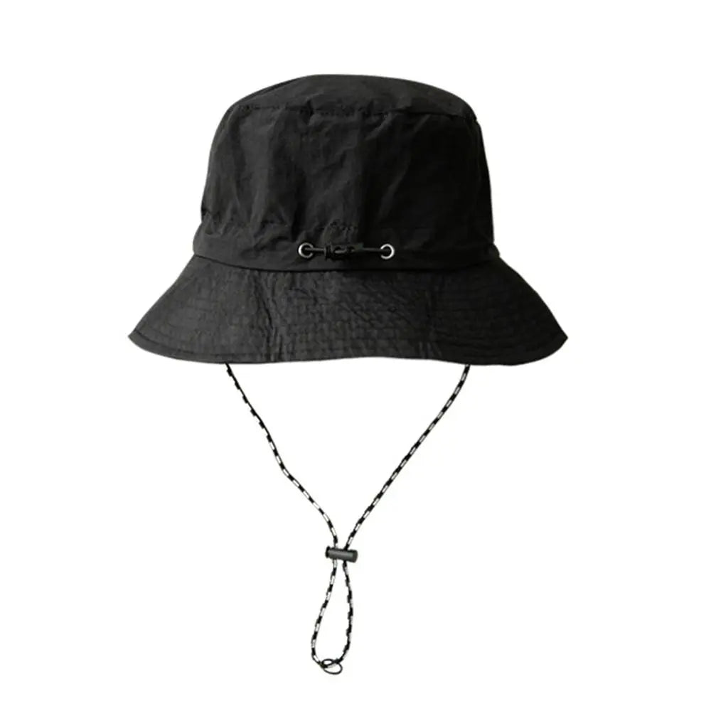Summer Sun Protection Waterproof Bucket Hat Camping Hiking Cap With Storage Bag
