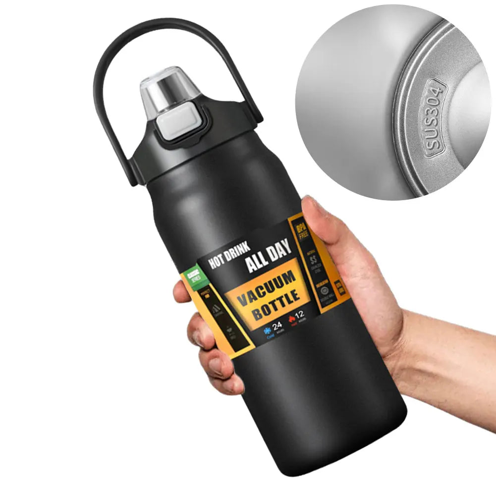 1200ml Insulated Bottle Stainless Steel Thermal Water Cup BPA Free