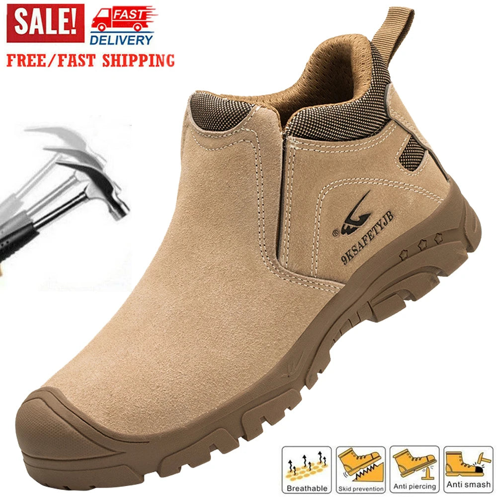 Composite Toe Light Weight Safety Shoes Comfortable Soft Work Sneakers Wear-resisting Anti-Puncture Low Top