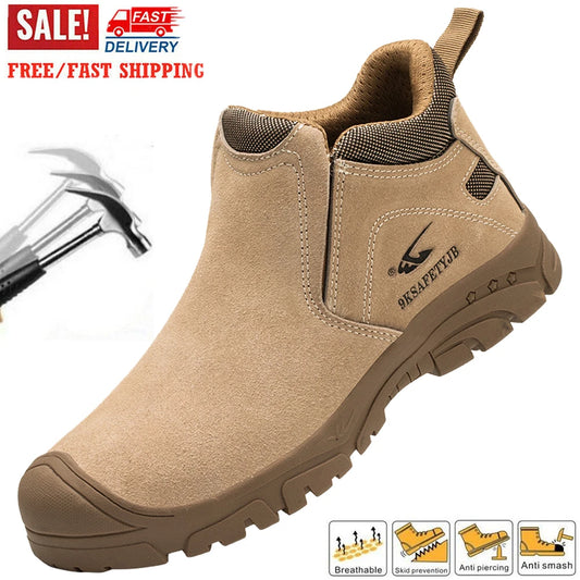 Composite Toe Light Weight Safety Shoes Comfortable Soft Work Sneakers Wear-resisting Anti-Puncture Low Top