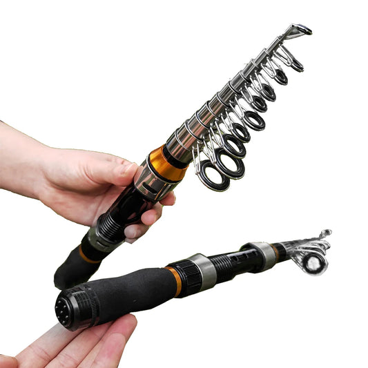 Ultra-Compact Portable Telescopic Travel Fishing Rod (1.5M–2.3M)