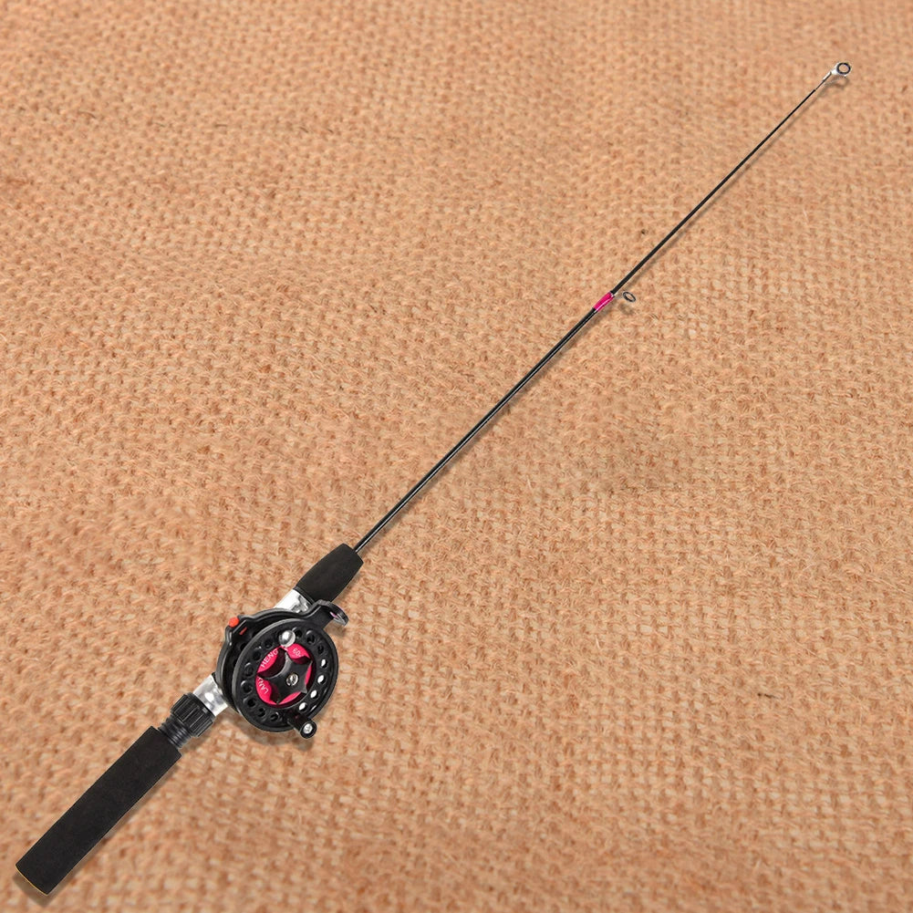 Telescopic Ice Fishing Rod Ultra-Light Portable Fishing Rod 2 Sections Travel Fishing Pole for Ice Fishing