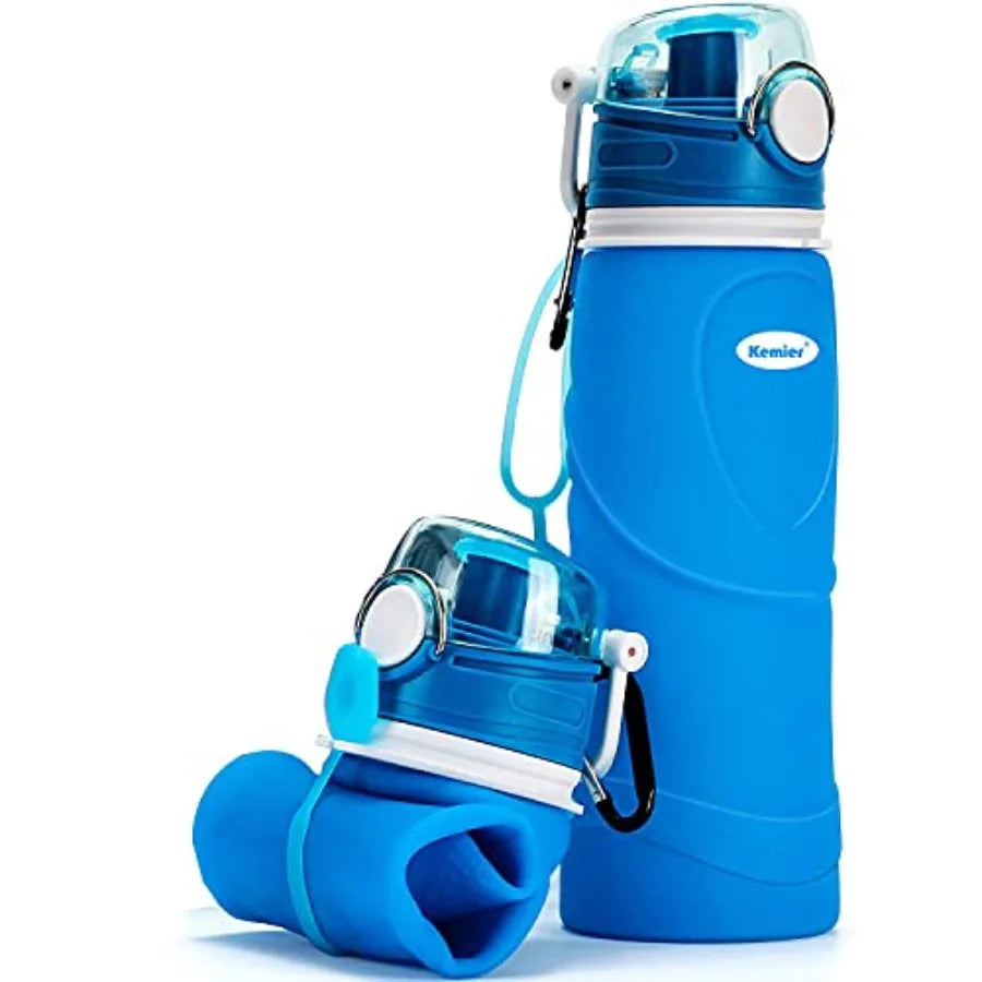 Collapsible Silicone Travel Water Bottle (750ml)