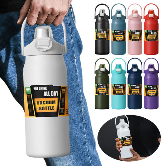 1200ml Insulated Bottle Stainless Steel Thermal Water Cup BPA Free
