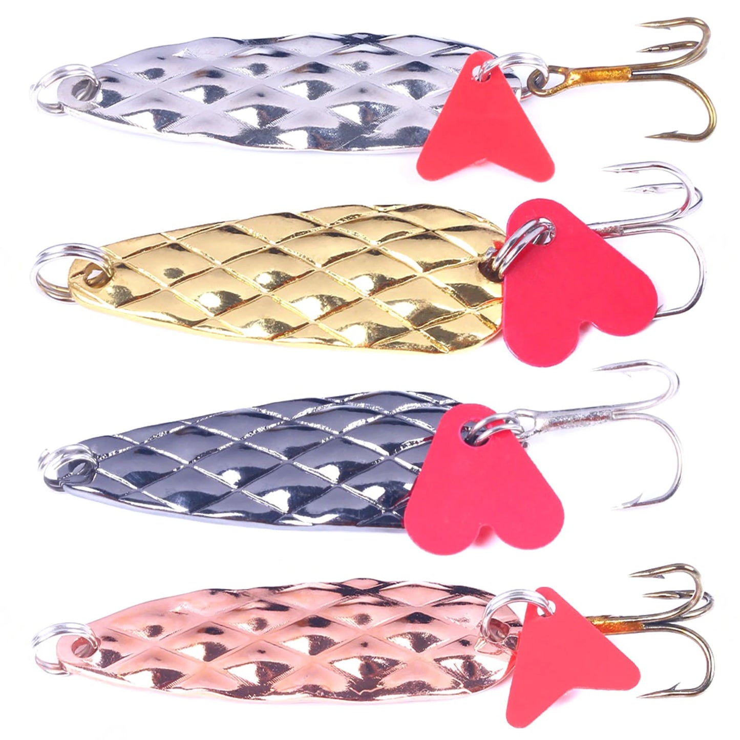 Metal Spinner Spoons Trout Fishing Lures 9g Hard Metal Artificial Bait