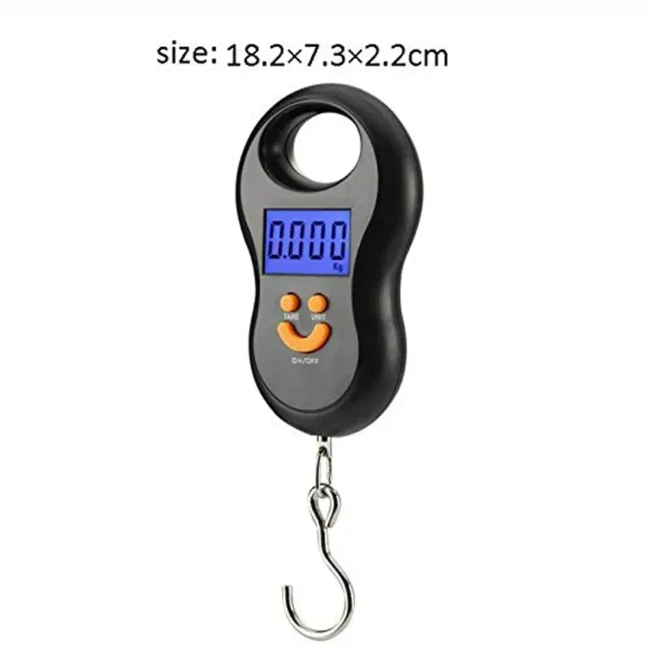 Multifunction Digital Scale 50 kg – Rechargeable Or Battery-Powered Hanging Scale with Tare Function, Ideal for Travel and Angl