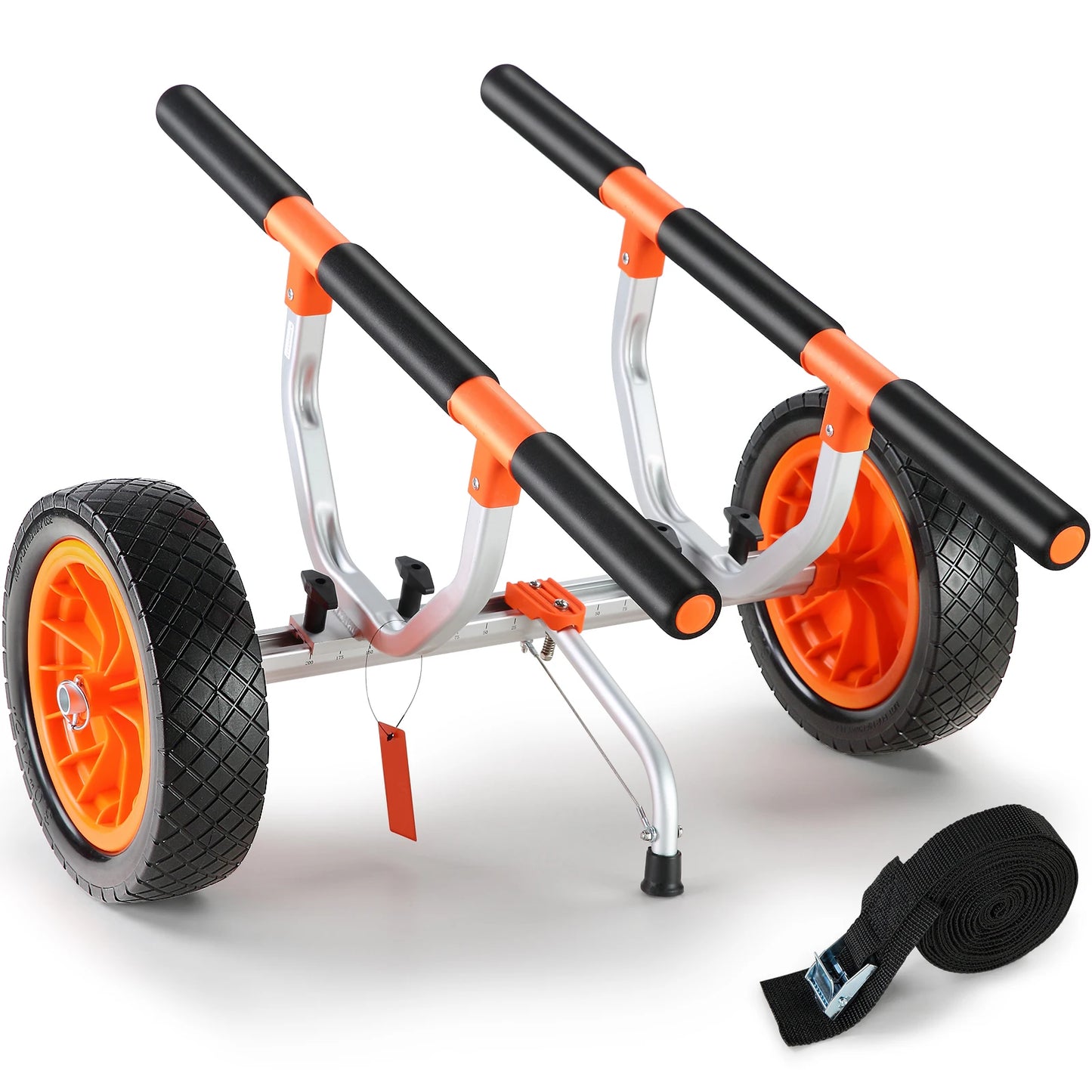 SucceBuy Kayak Cart 450lbs Detachable Canoe Cart with 12'' Tires Adjustable Width