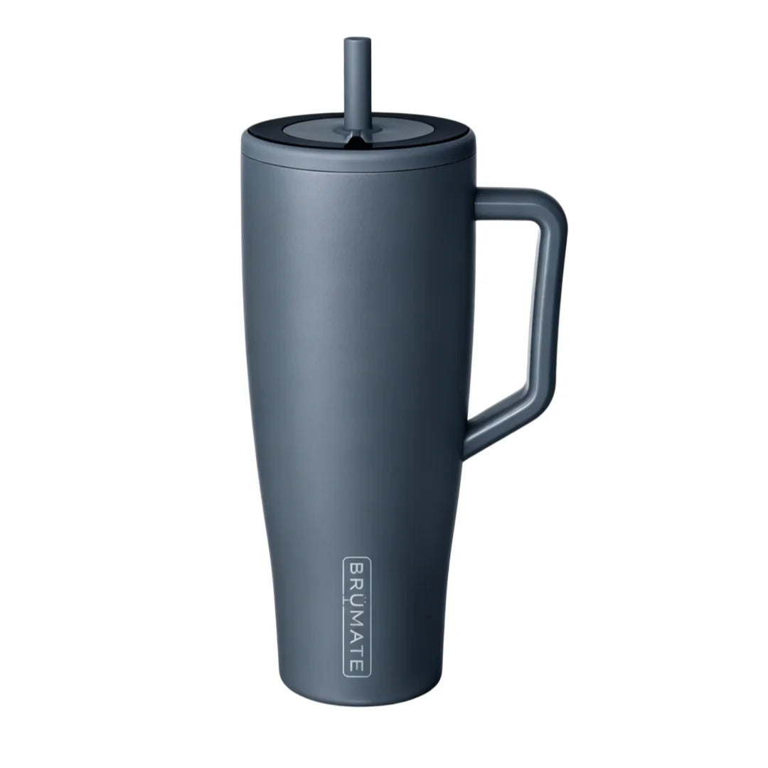 40 oz Leakproof Stainless Steel Travel Tumbler with Handle & Straw