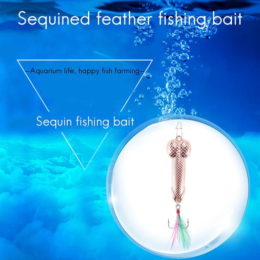 1Pcs Fishing Lures Tackle Hook Dick Spinner Spoon Pike VIB Wobble Tackle Hook