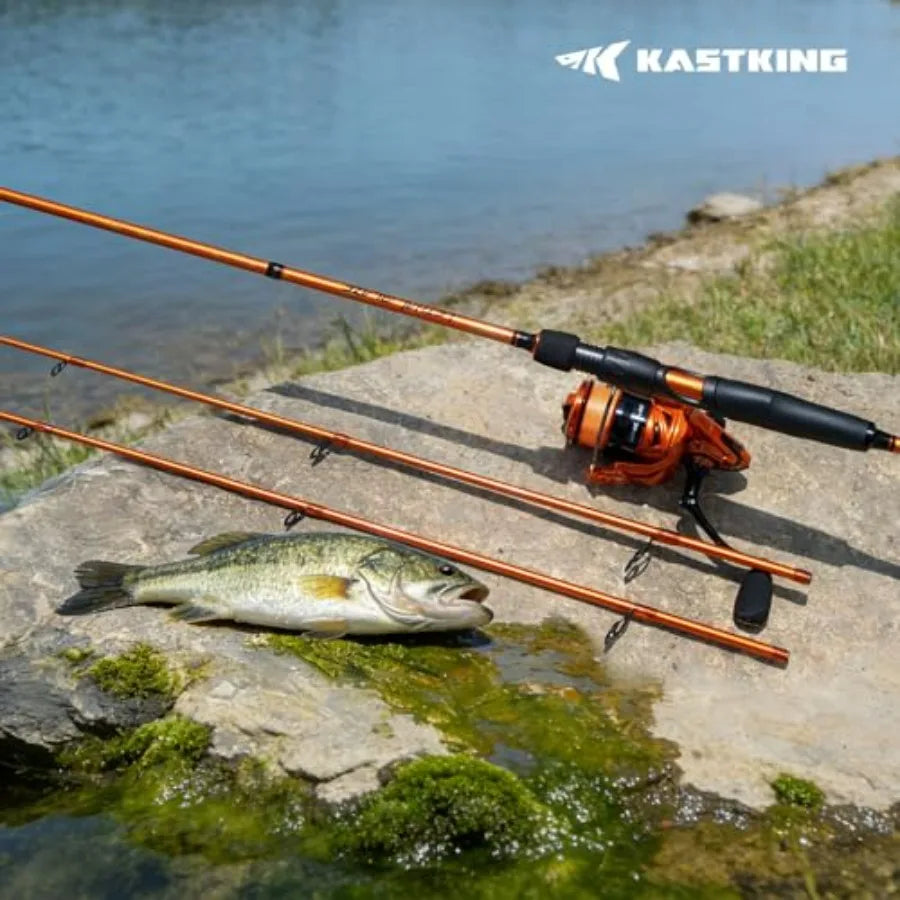 Lethal Blaze Twin-Tip Fishing Rods, IM6 Graphite Blanks ing and ning Rods, 2-Piece Rod with Extra Tip