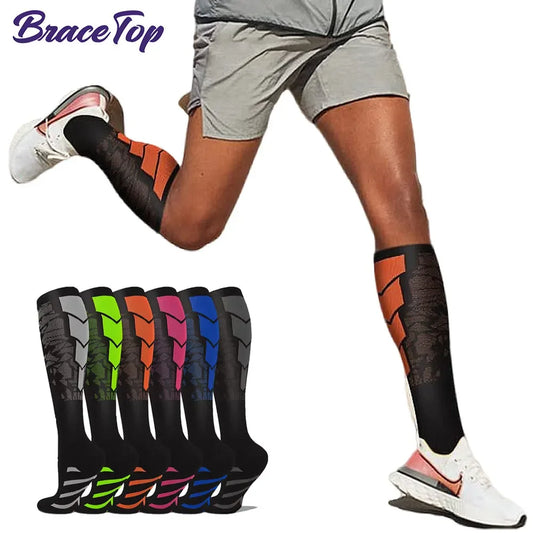 1 Pair Sports Compression Socks for Women and Men - Calf Support Socks