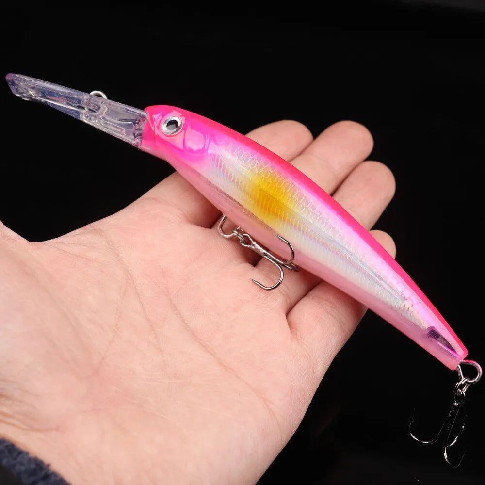 6-Pack 6.7-Inch Big Sea Fishing Minnow Crankbaits (1.09 oz)