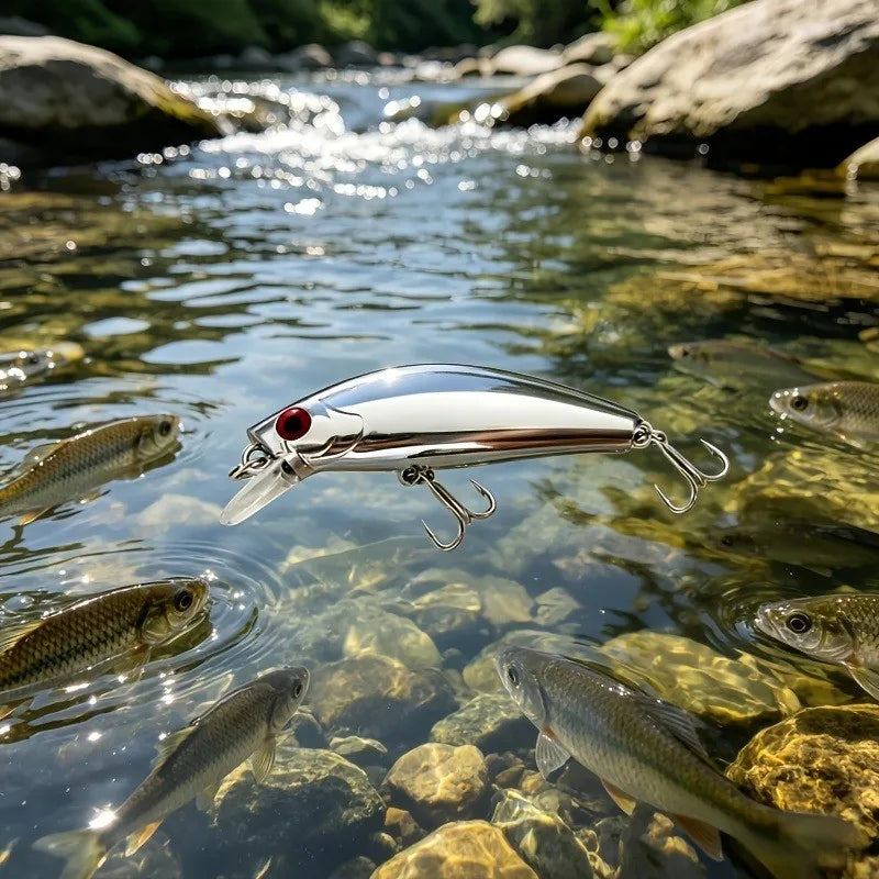 20-Piece Sinking Minnow Crankbaits (2.1" / 0.23 oz) for Bass Fishing