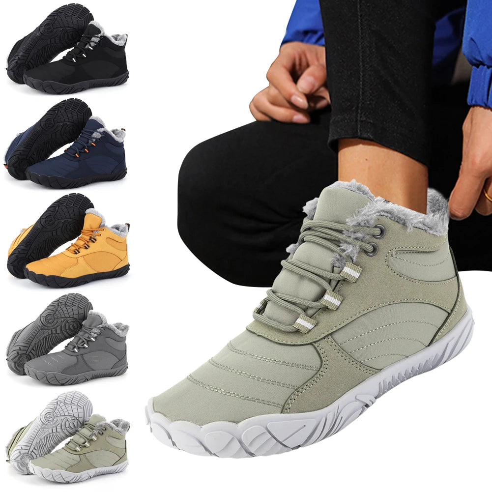 Winter Plush Boots Non Slip Outdoor Waterproof for Men Women