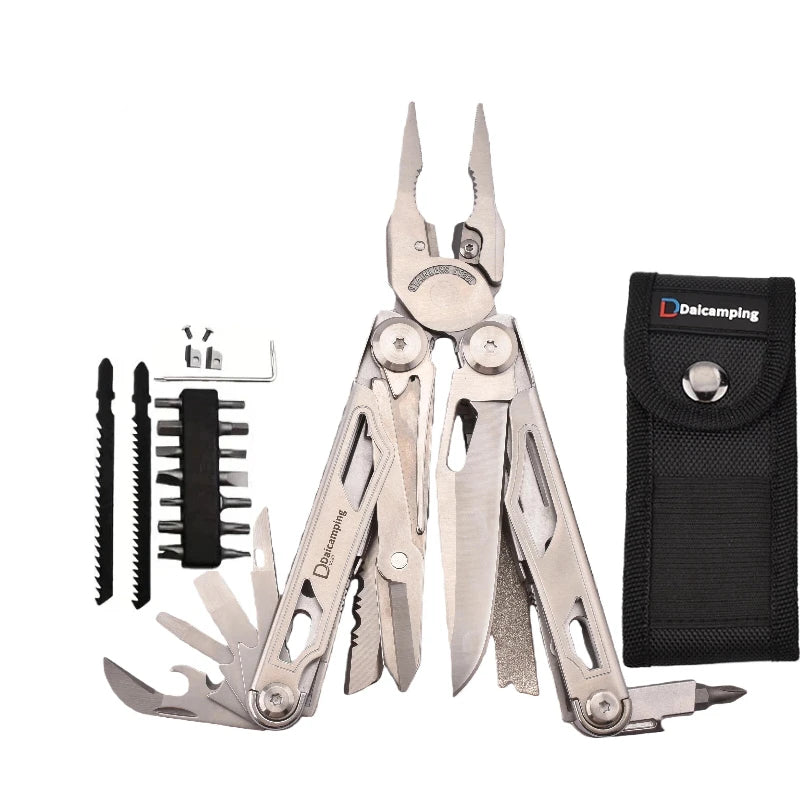 Daicamping DL25 DL30 EDC Multi-tool Kit Multifunctional Tools Hand Multi Tool Folding Multit Survival Pliers Sets