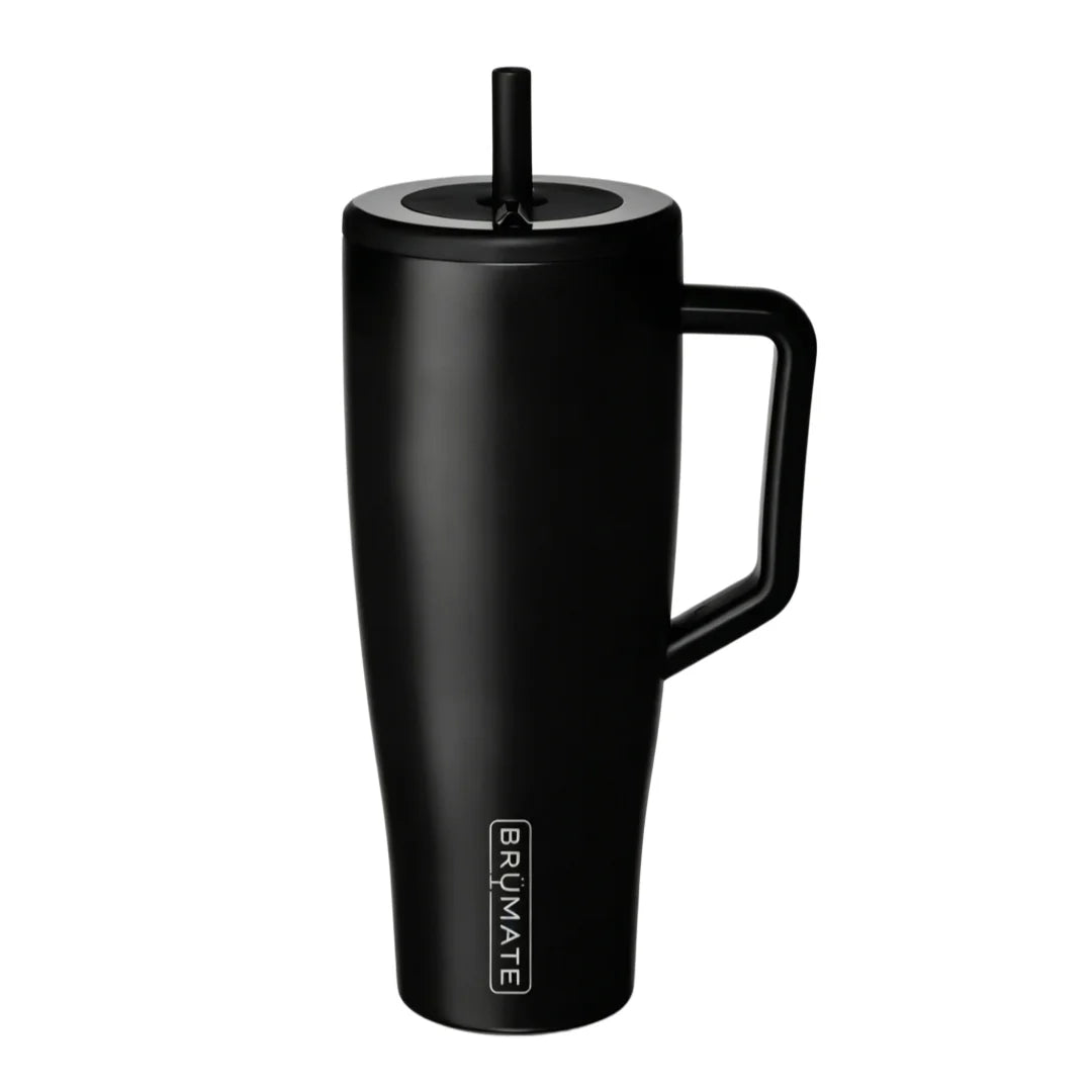 40 oz Leakproof Stainless Steel Travel Tumbler with Handle & Straw