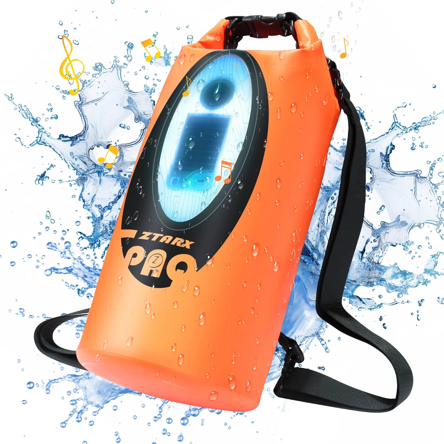 SELORSS Solar/Battery Powered Waterproof Hiking Camping Backpack Outdoor Climbing Sport Bag with Bluetooth Speaker ,Big Capacity