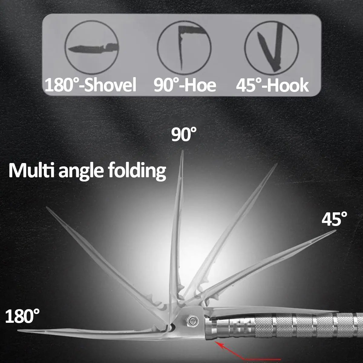Multi Functional Detachable Foldable Military Electric Shovel Outdoor Survival Equipment