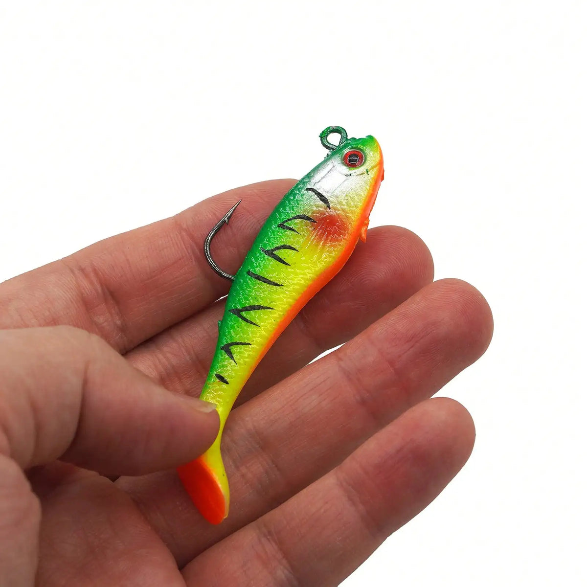 2-Pack Soft Swimming Swimbaits with Moving Tail & Internal Weight