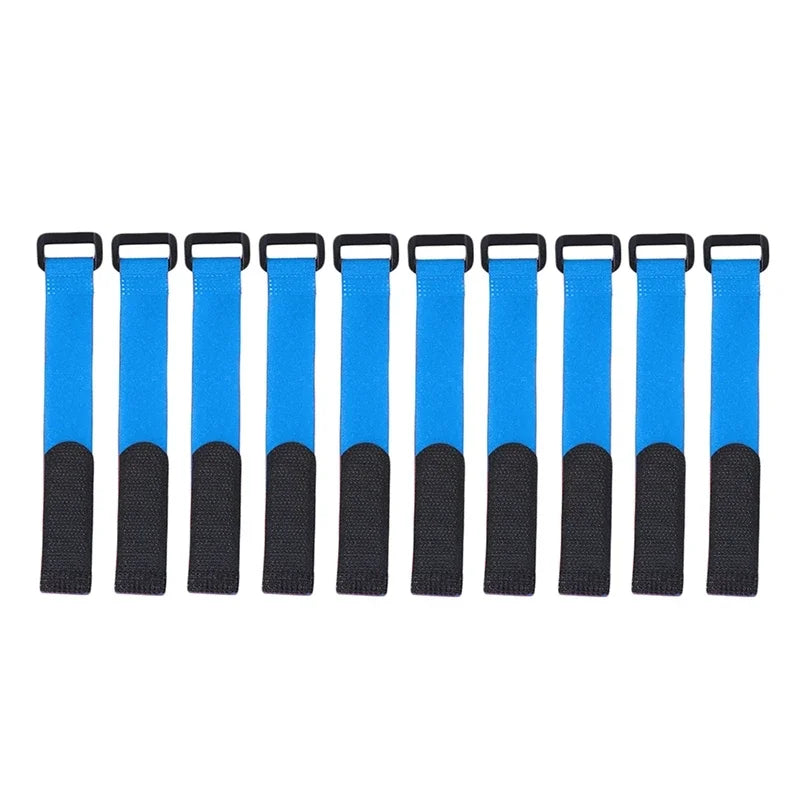 10pcs Fishing Rod Tie Holder Strap Suspender Fastener Hook Loop Ties