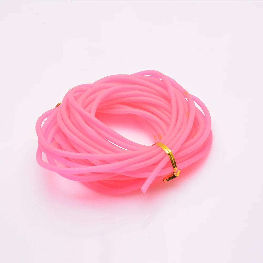1 meter length/bag of various sizes of 6cm-9cm outer diameter luminous tubes, anti bite fishing line tubes, silicone hoses