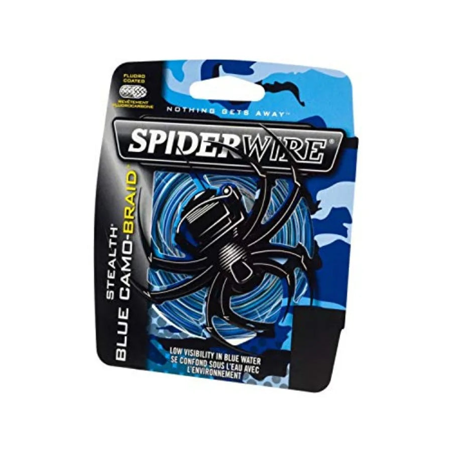 Spiderwire Stealth Braid 3000 Yards Fishing Line for Saltwater Fishing Ultra Thin High Strength Monofilament in Black with 3000